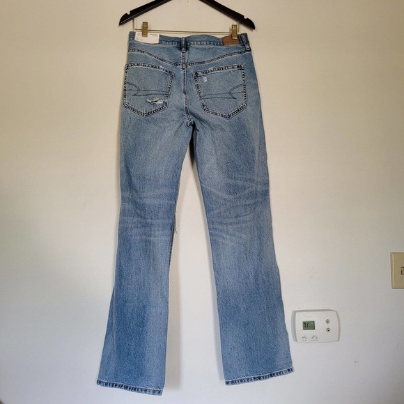 American Eagle Womens Low Rise Baggy Jeans Size 6 Distressed Skater Y2K NWT - Picture 4 of 10